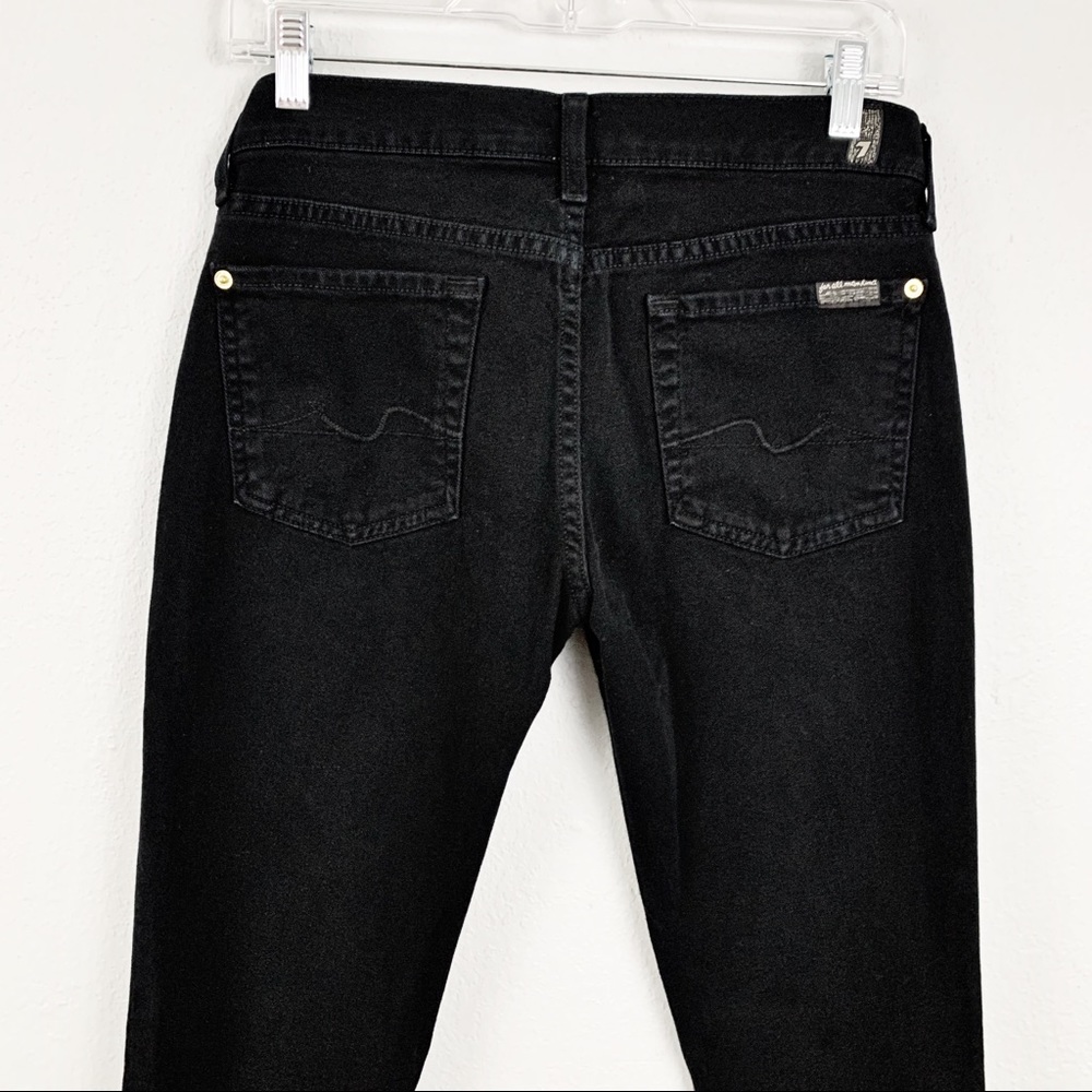 7 For All Mankind Roxanne Black Skinny Jeans - Picture 9 of 11